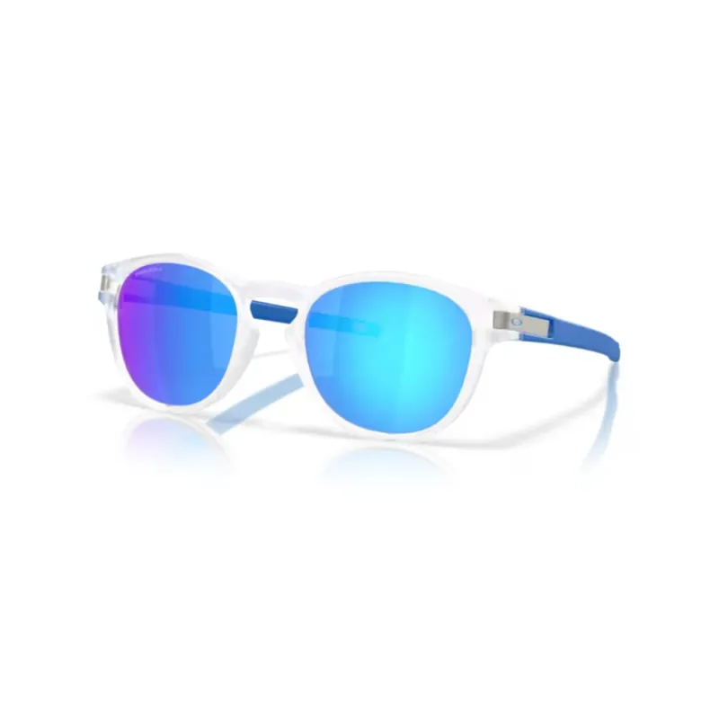 Oakley Latch Sonnenbrille Matte Clear Prizm Sapphire Zertifiziert
