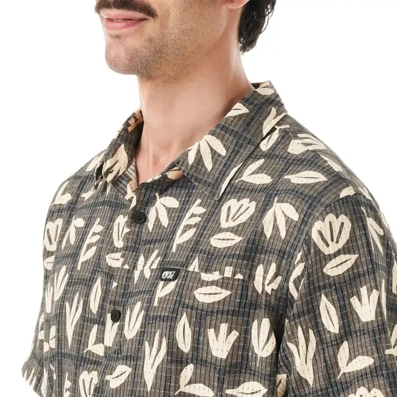 Picture Organic Clothing Klivox Printed Shirt Cedar Leaf S Neue Ware