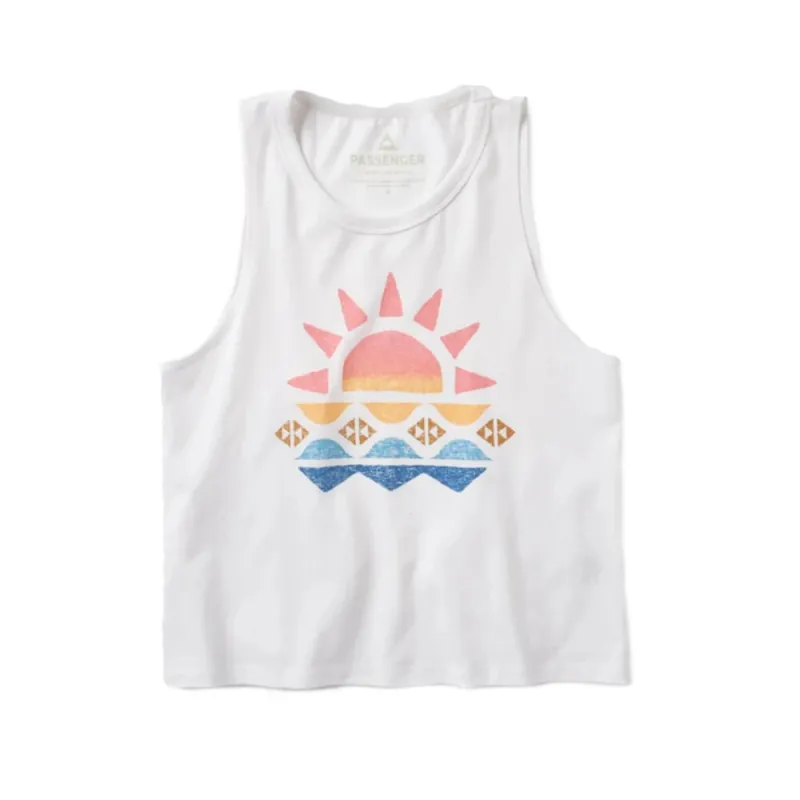 Passenger Clothing Sunray Recycled Cotton Vest White Letzte Chance