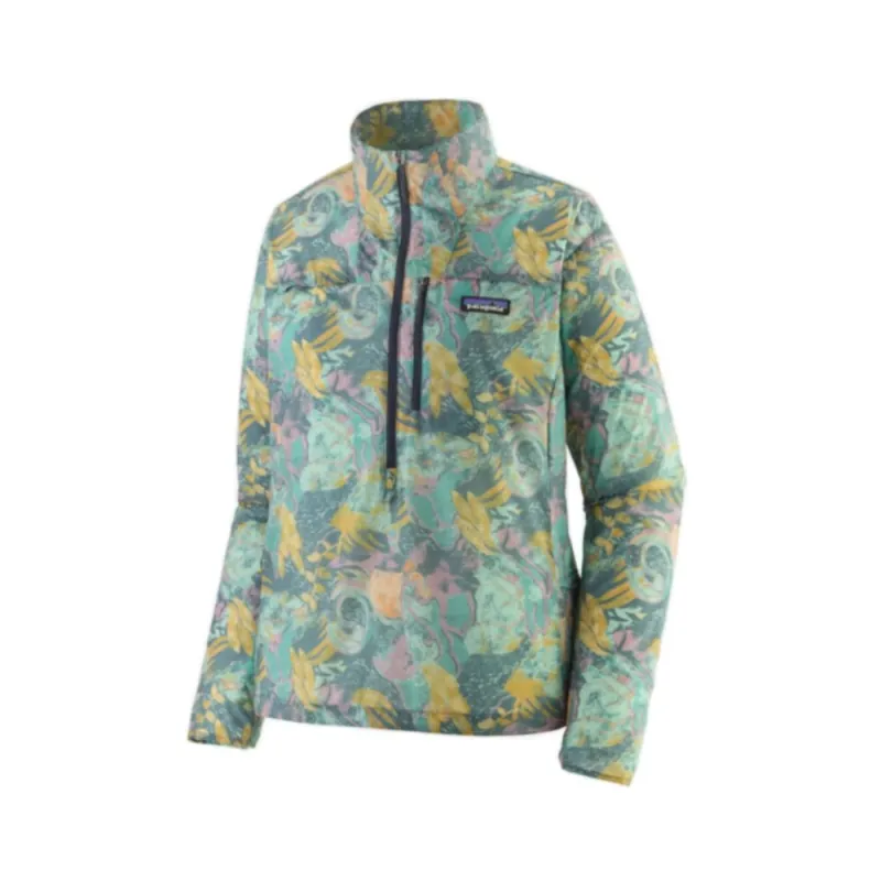 Patagonia W‘s Houdini Stash 1/2 Zip Moon Tripper Blue Sage S Aktuell
