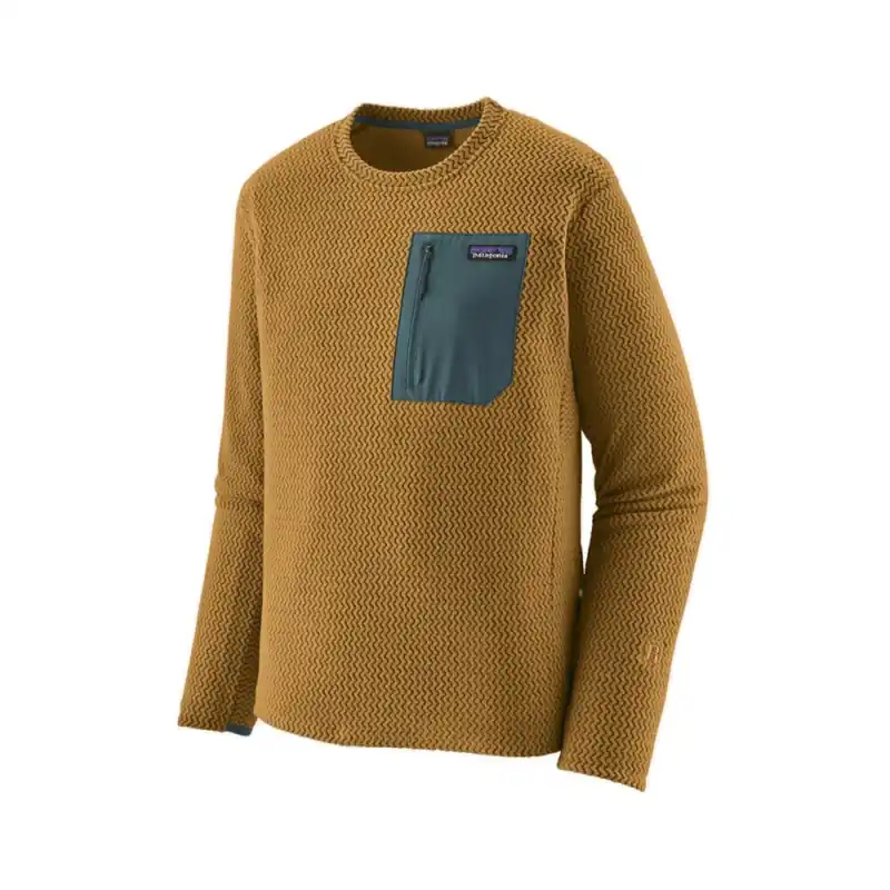 Aktuell Patagonia M´s R1 Air Crew Bobcat Brown S