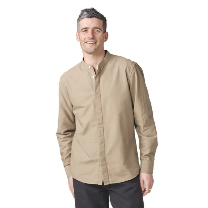 Klitmoller Collective Simon Shirt Hemd GOTS Cashew S Finale Aktion