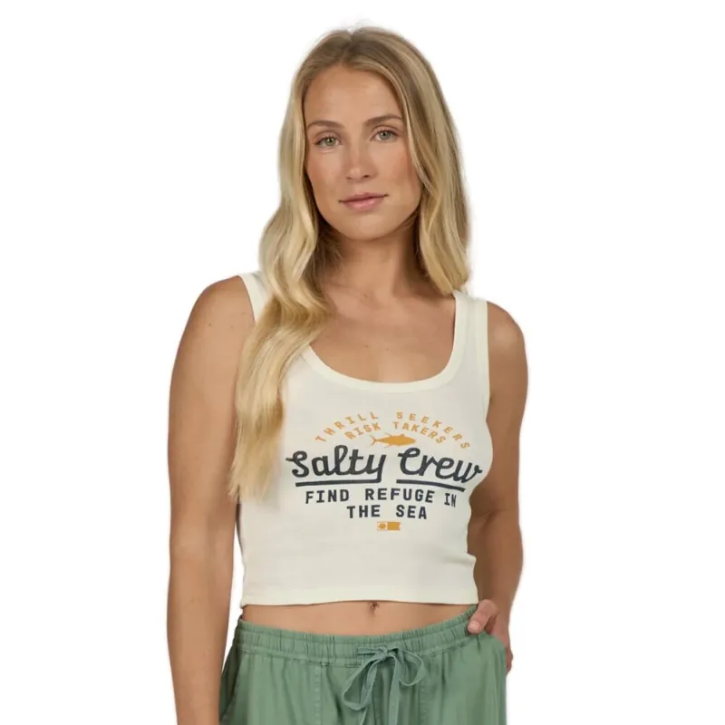 Salty Crew Unscripted Tank Off White Meistverkauft