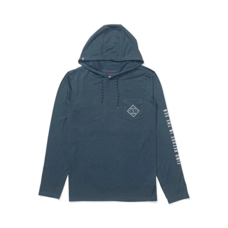 Günstig Salty Crew Tippet Hood Tech Tee Pilot Blue