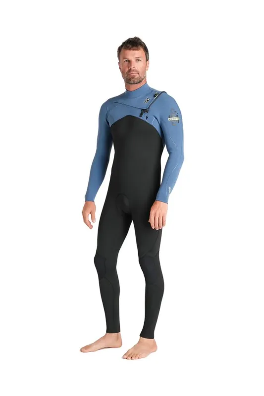 Geprüft C-Skins NuWave Session 3/2 Frontzip Neoprenanzug Black Blue MS