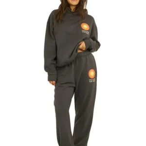 Sisstrevolution Surf Check Fleece Hoodie Vintage Black Markenprodukt