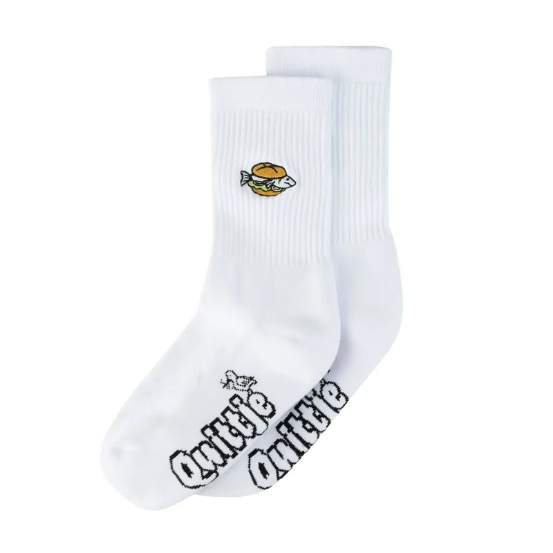 Quittje Socken Fischbrötchen Weiß Preis Gesenkt