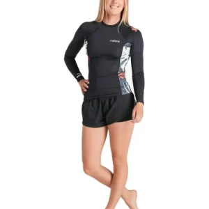 C-Skins NuWave UV Women LS Vest Raven Black Tropical L (US10 / UK12) Direkt Vom Hersteller