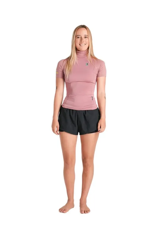 C-Skins NuWave Rash X Womes SS Rashguard Rose S (US6 / UK8) Highlight