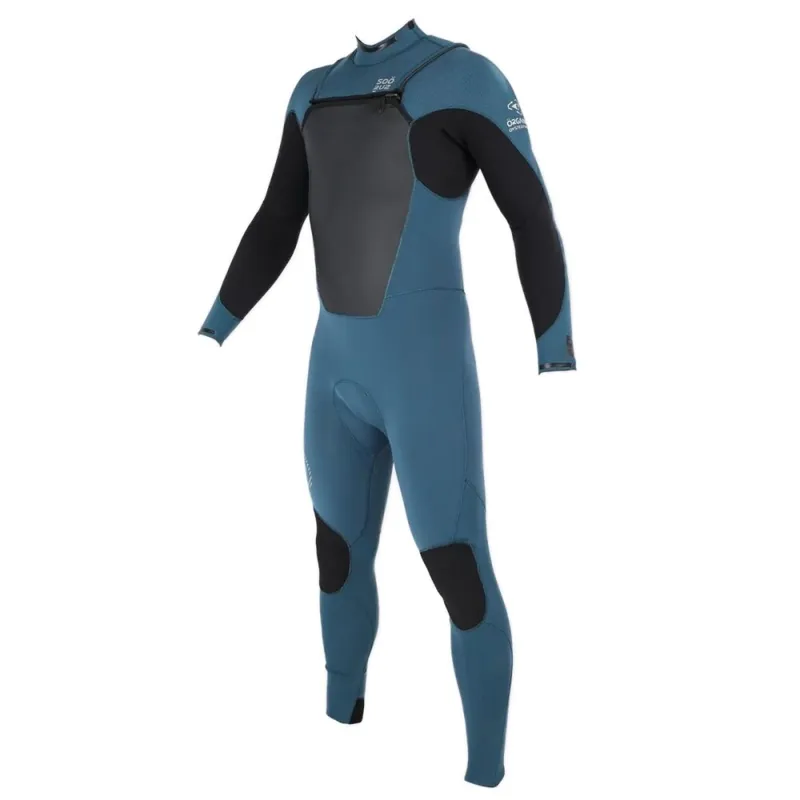 Soöruz Guru Wind 4/3 Fullsuit Men FZ Organic Oysterprene Blue MT Wochenendangebot