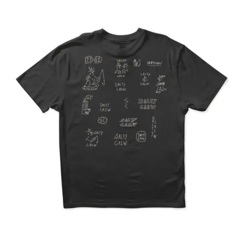 Salty Crew Reel LB Tee Pirate Black XL Aktuell