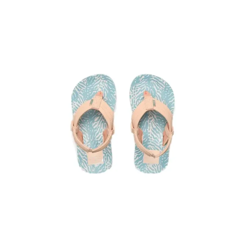 Solange Der Vorrat Reicht reef little AHI Zehentrenner Peach/Blue Animal US8 - EU 24