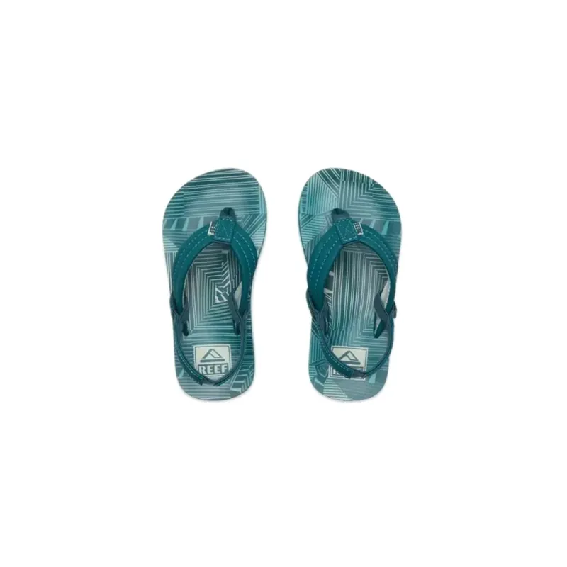 reef little AHI Zehentrenner Sage Stripe US4 - EU 20 Beliebt