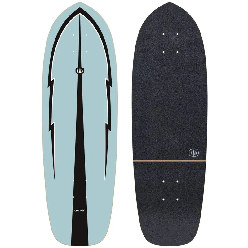 Carver Skateboards Blue Thunder 30,75" Surfskate Deck Versand Am Gleichen Tag