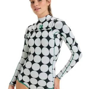 Neue Ware Roxy 1.5mm Rise Natural Langarm Springsuit Black White