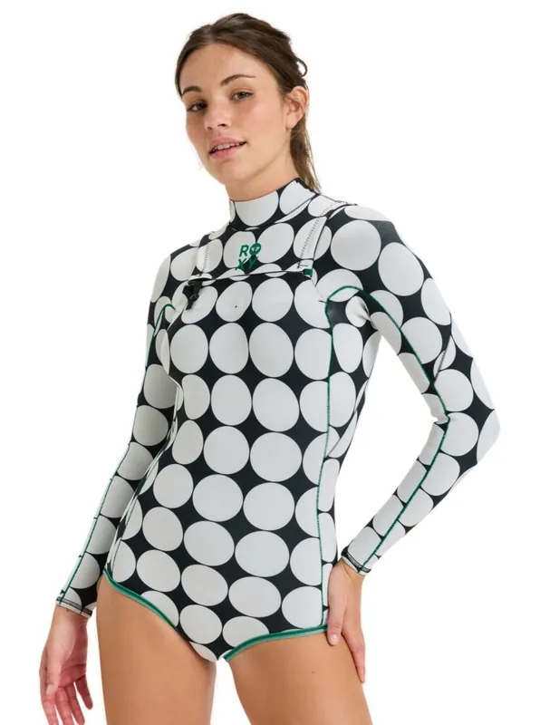 Nur Heute Roxy 1.5mm Rise Natural Langarm Springsuit Black White S (8)