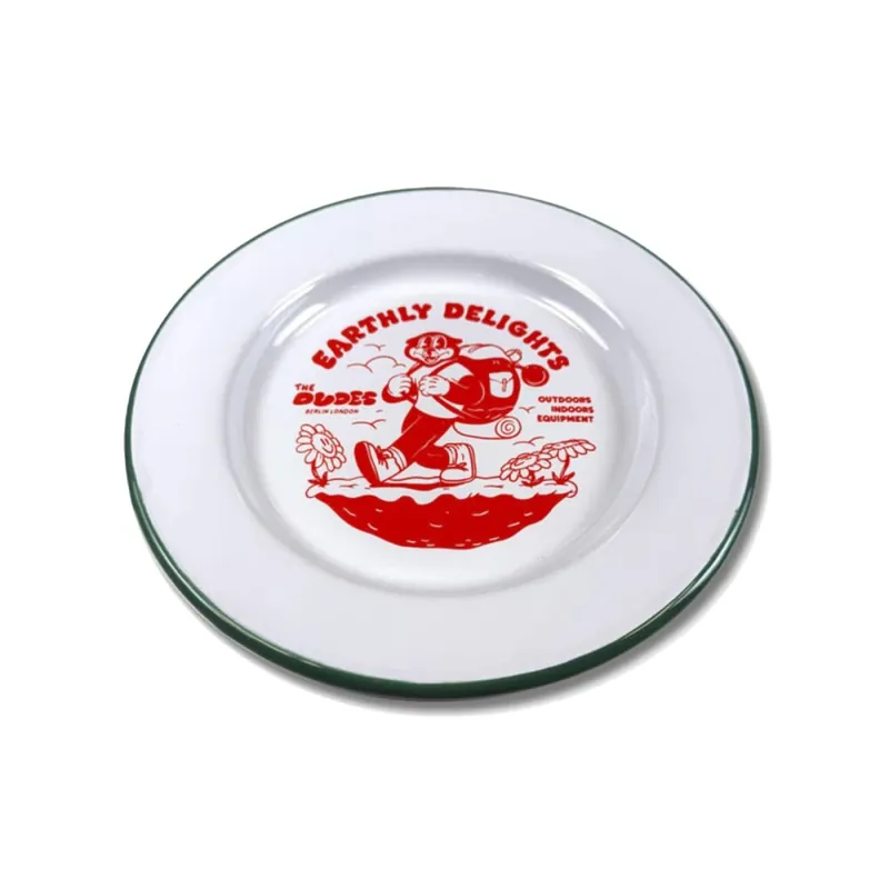 Expressversand The Dudes Earthly Delights Enamel Plate Off White