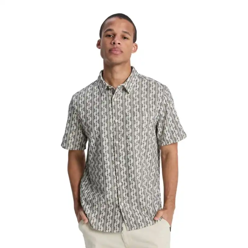 Nur Heute Quiksilver Horizons SS Hemd Bone Horizons L