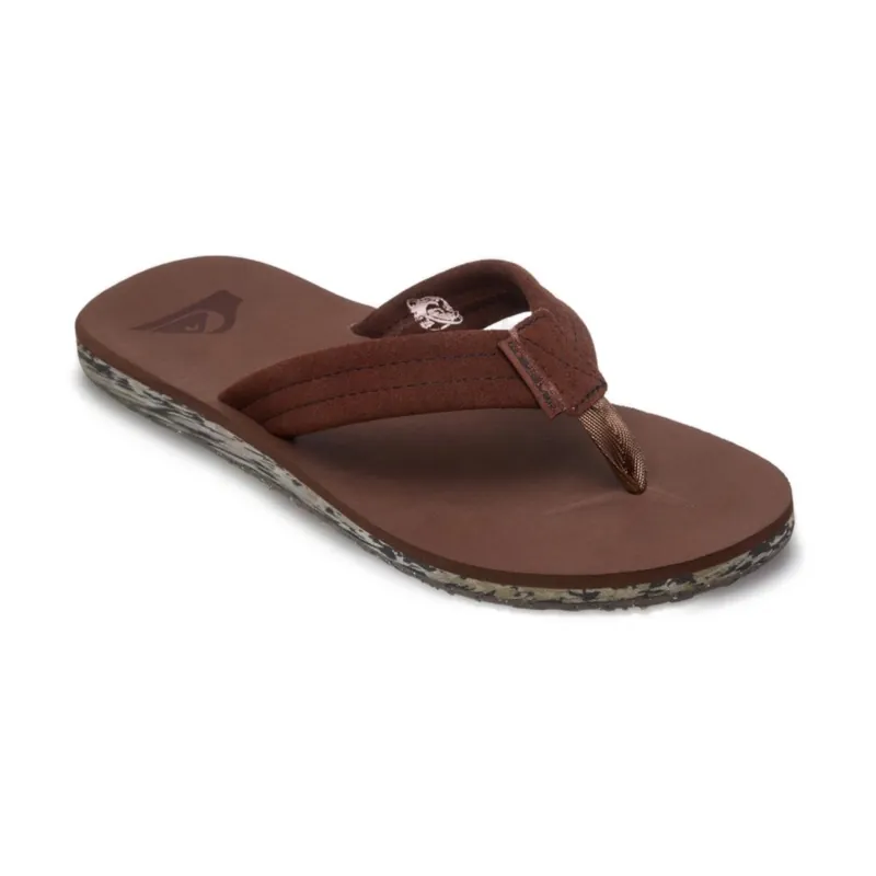 Mega-Angebot Quiksilver Carver Suede Recycled Zehentrenner Brown 2 42