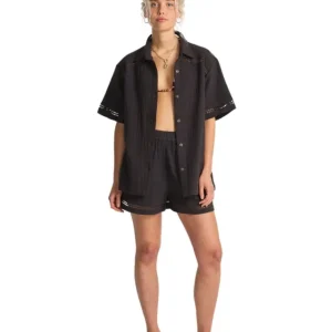 Sale Billabong Summers End Shirt Black Sands XS