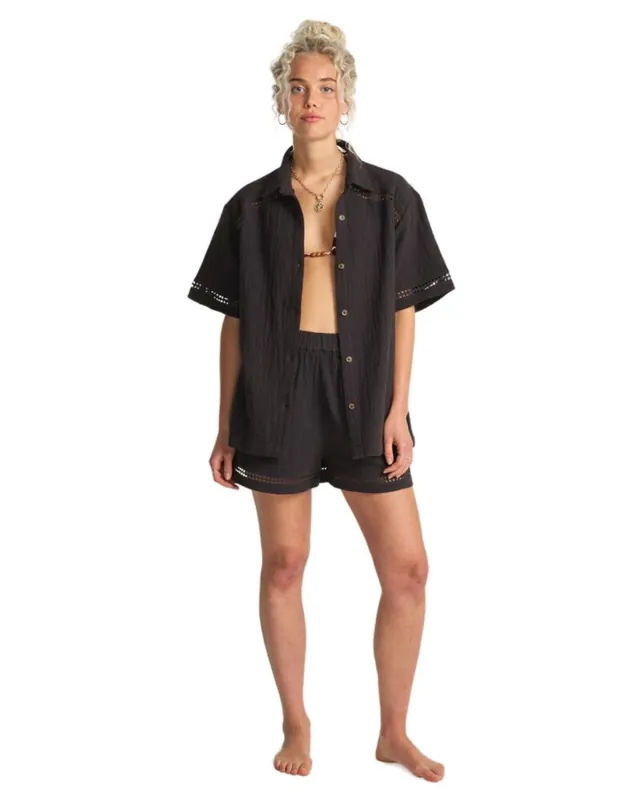 Sale Billabong Summers End Shirt Black Sands XS