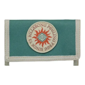 Billabong Tribong Patch Wallet Portemonaie Sea Green Preisreduziert
