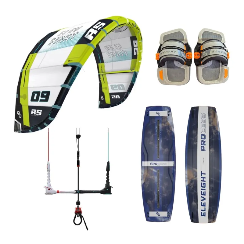 Neue Ware Eleveight RS V10 - Process V10 - Vary Bar V5+ Kite Freeride Package Deal