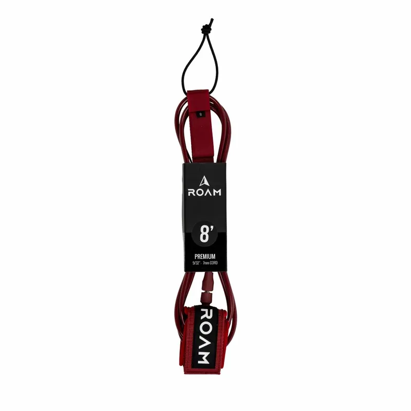 Knallerangebot ROAM Surfboard Leash Premium 8.0 Dunkelrot