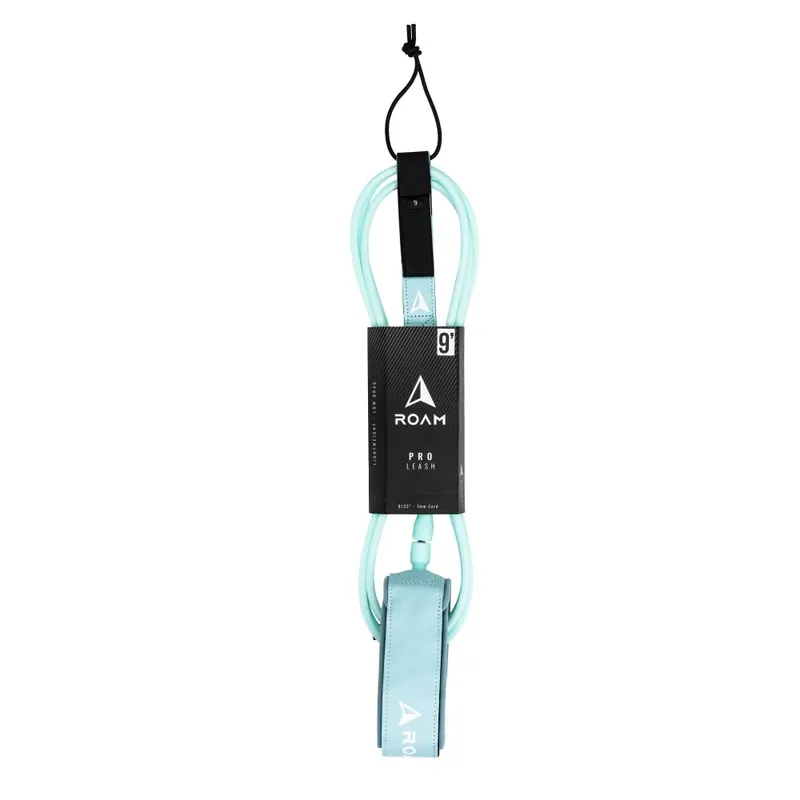 ROAM Surfboard Leash PRO 9.0 Knie Lite Teal Schnäppchen