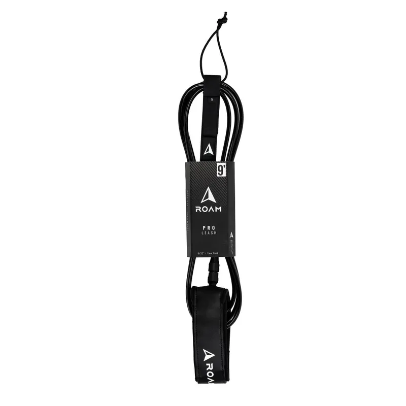 Direktkauf ROAM Surfboard Leash PRO 9.0 Knie Schwarz