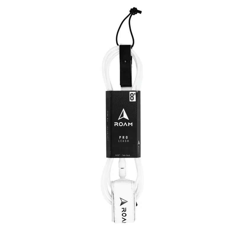 ROAM Surfboard Leash PRO 8.0 Weiss Echt