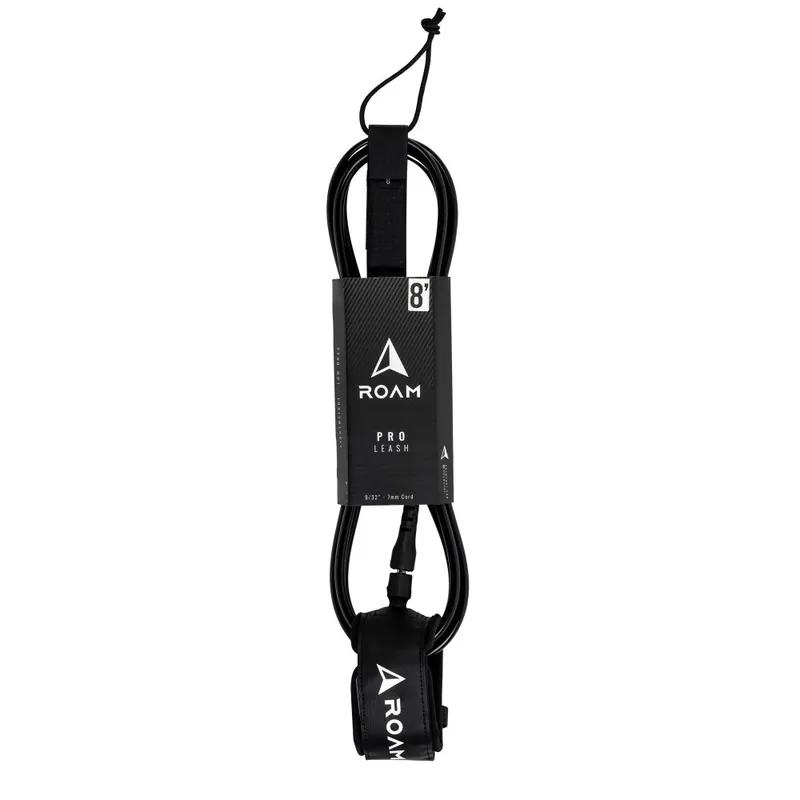ROAM Surfboard Leash PRO 8.0 Schwarz Billig