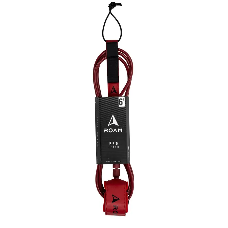Bestseller ROAM Surfboard Leash PRO 6.0 Dunkelrot