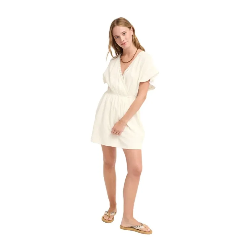 Sichere Zahlung Roxy Bright Mornings Mini Dress Coconut White