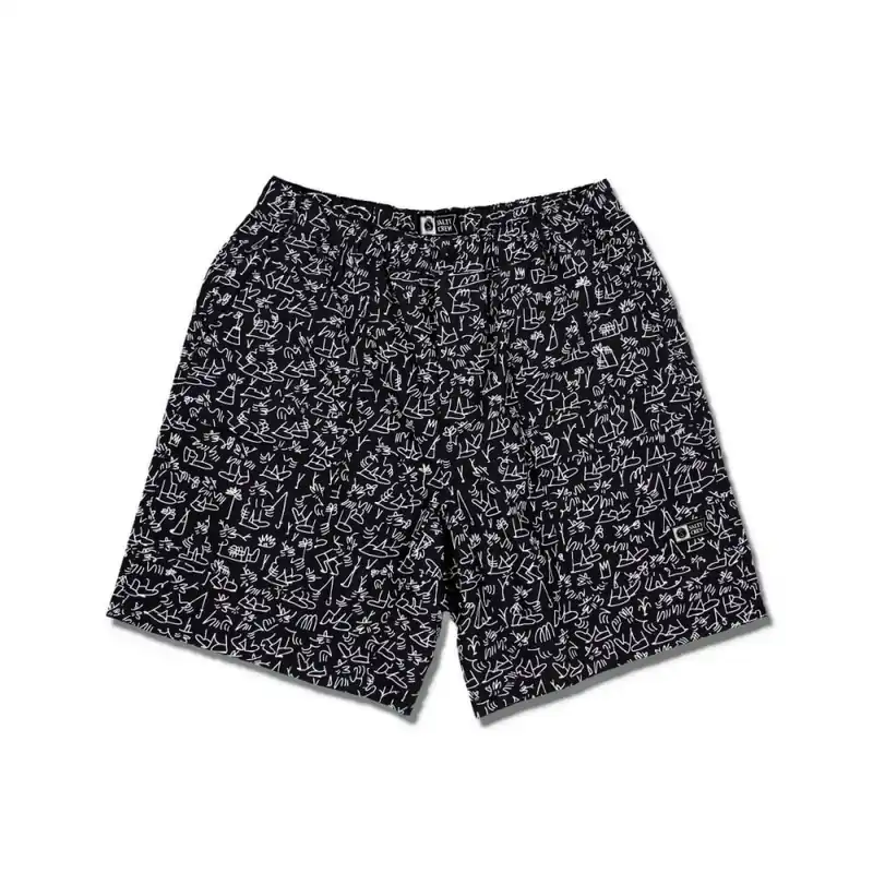 Salty Crew Rais Packable Utility Short LB Black XL Ausverkauf