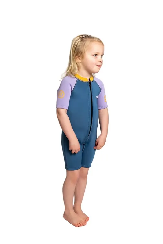 C-Skins NuWave C-Kid Baby Shorty 3/2 Neoprenanzug Steel Blue Lilac Sichere Zahlung