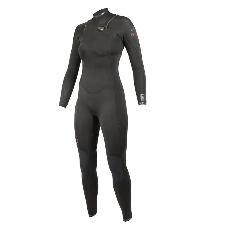 Soöruz Divine Fullsuit 4/3 Organic-Oysterprene FZ Frauen Neoprenanzug Black L(11) Expressversand