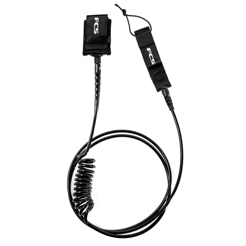 FCS SUP Regular Essential SPIRAL ANKLE LEASH 11‘0" 7mm Black Sonderaktion