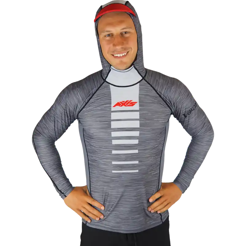 Axis Hooded UV Rash Top LS Lycra Smoke S Must-Have