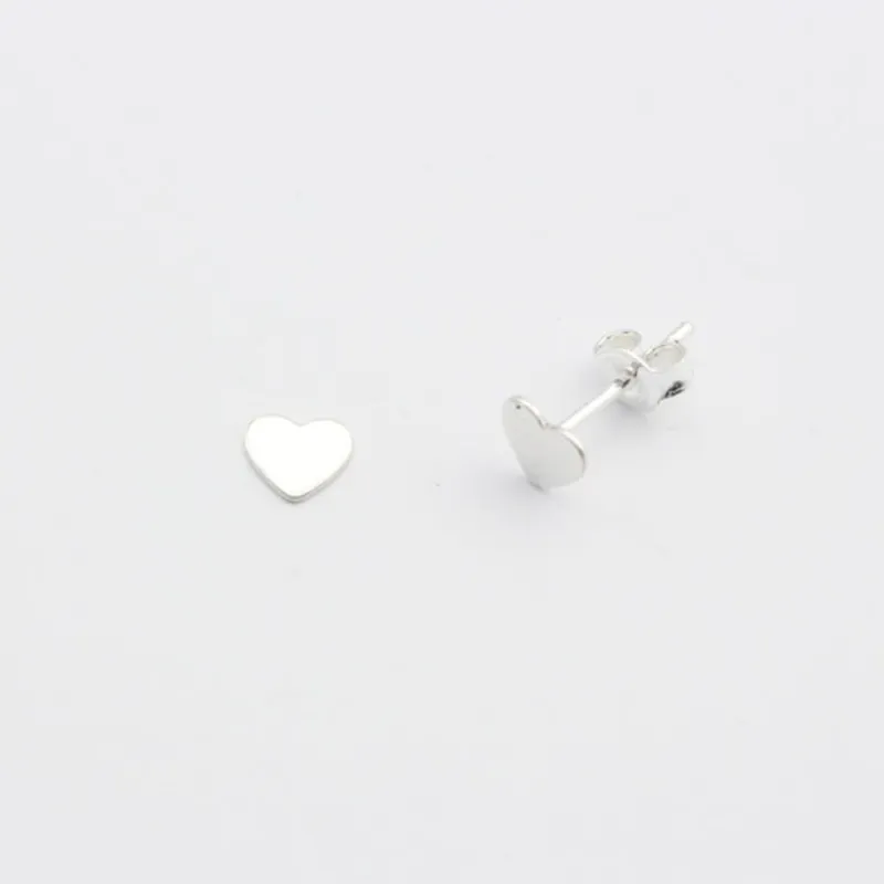 Beliebt Jewelberry Stecker Tiny Heart Silber