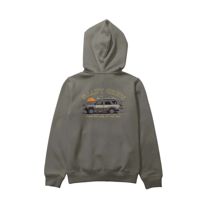 Geprüft Salty Crew Get Ready Boys Fleece Hoodie Dusty Olive