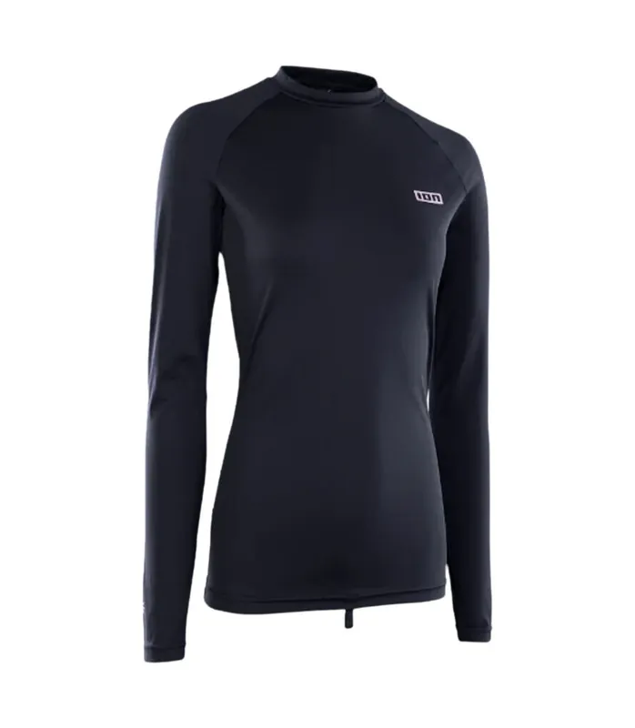 Versand Am Gleichen Tag ION Rashguard LS Wmn 2025 Schwarz Lycra Shirt