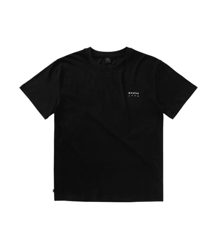 Billig Mystic Approach Tee 2026 Schwarz T-shirt
