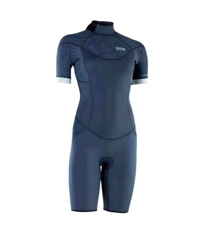ION Element 2/2 SS Back Zip wmn 2026 Blau Shorty Nur Heute