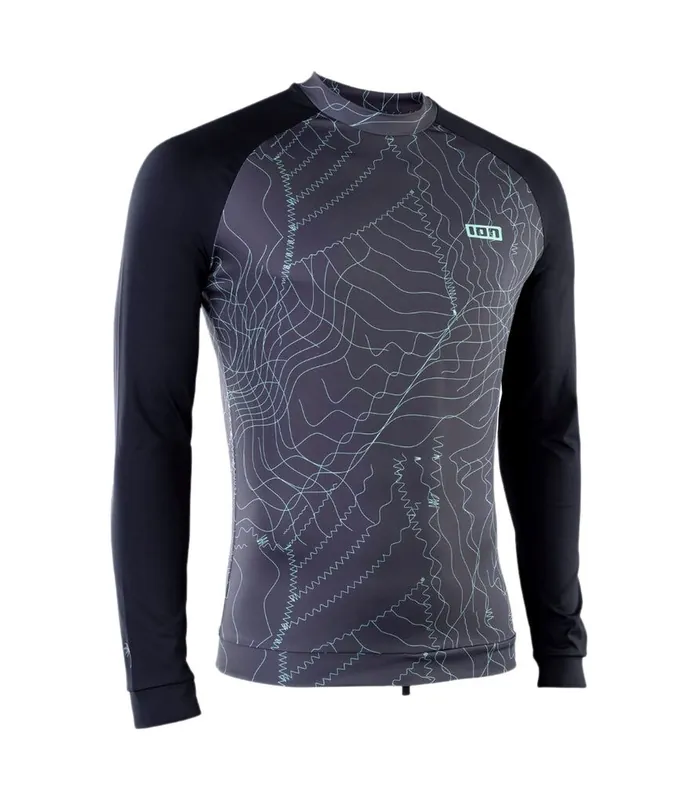 ION Rashguard Maze LS men 2025 Grau Lycra Shirt Direkt Vom Hersteller