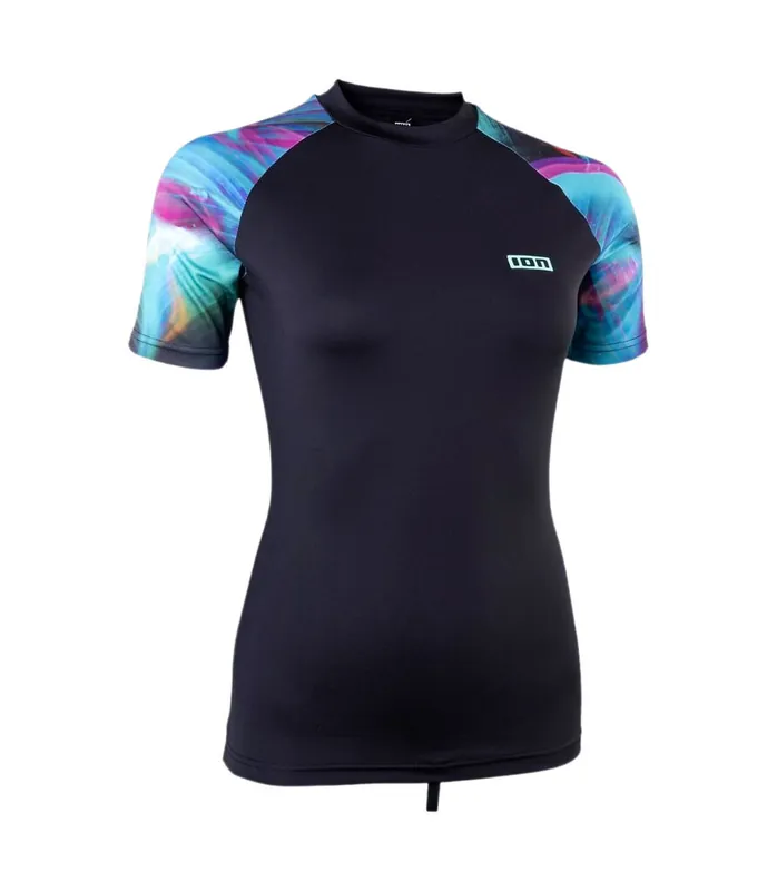 ION Rashguard Lizz SS wmn 2025 Grün Lycra Shirt Heißes Angebot