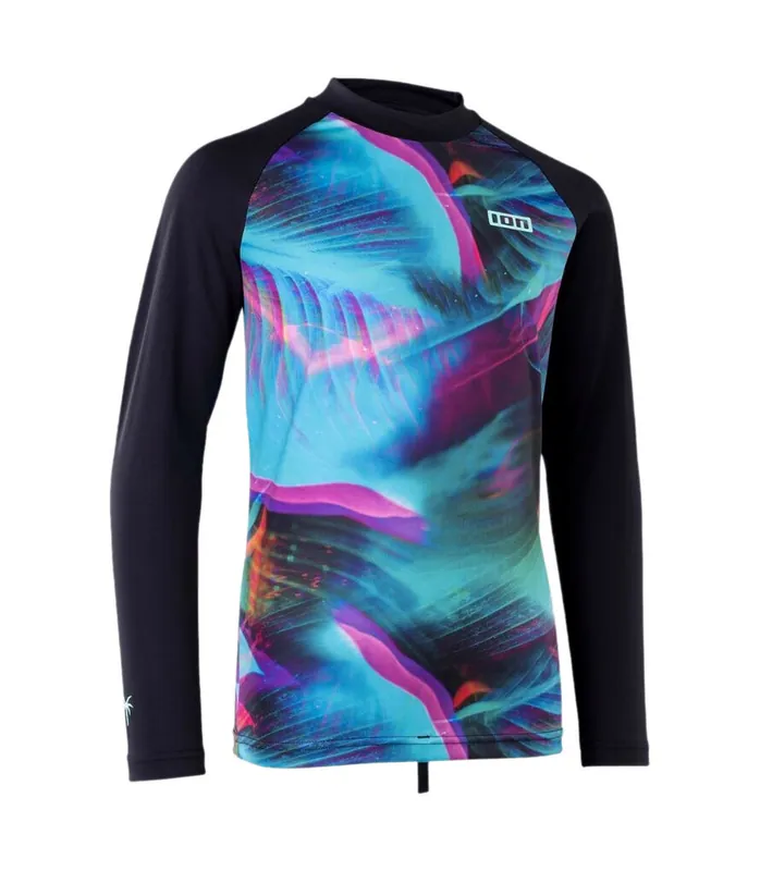 Neue Kollektion ION Rashguard Capture LS girls 2025 Grün Lycra Shirt
