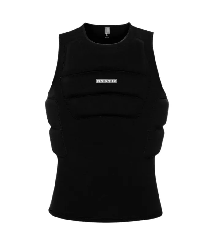 Mystic Impact Under Vest Surf 2026 Schwarz Prallschutzweste halb gepolstert Highlight