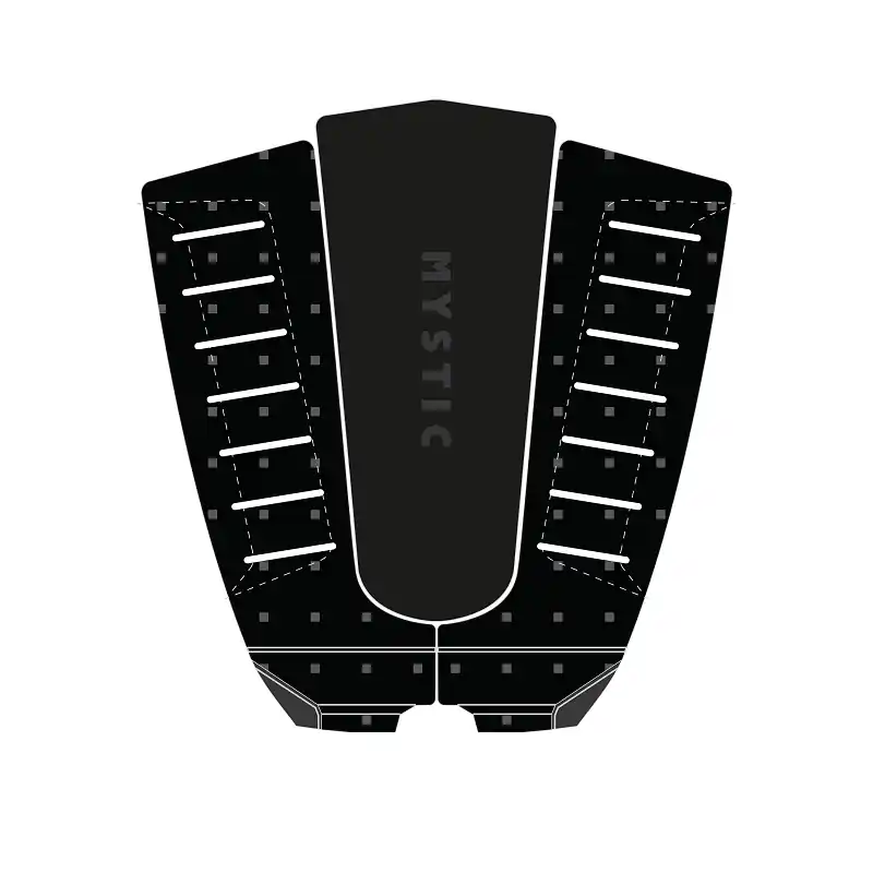 Aktuell Mystic 3 Piece Tail Pad Round Pin Schwarz Surf Pad