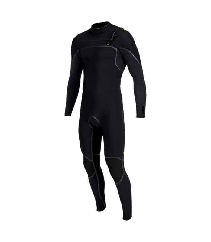 Neu Im Sortiment O‘Neill Hyperfreak Fire 5/4+ Chest Zip Full 2026 Schwarz 5mm Neoprenanzug